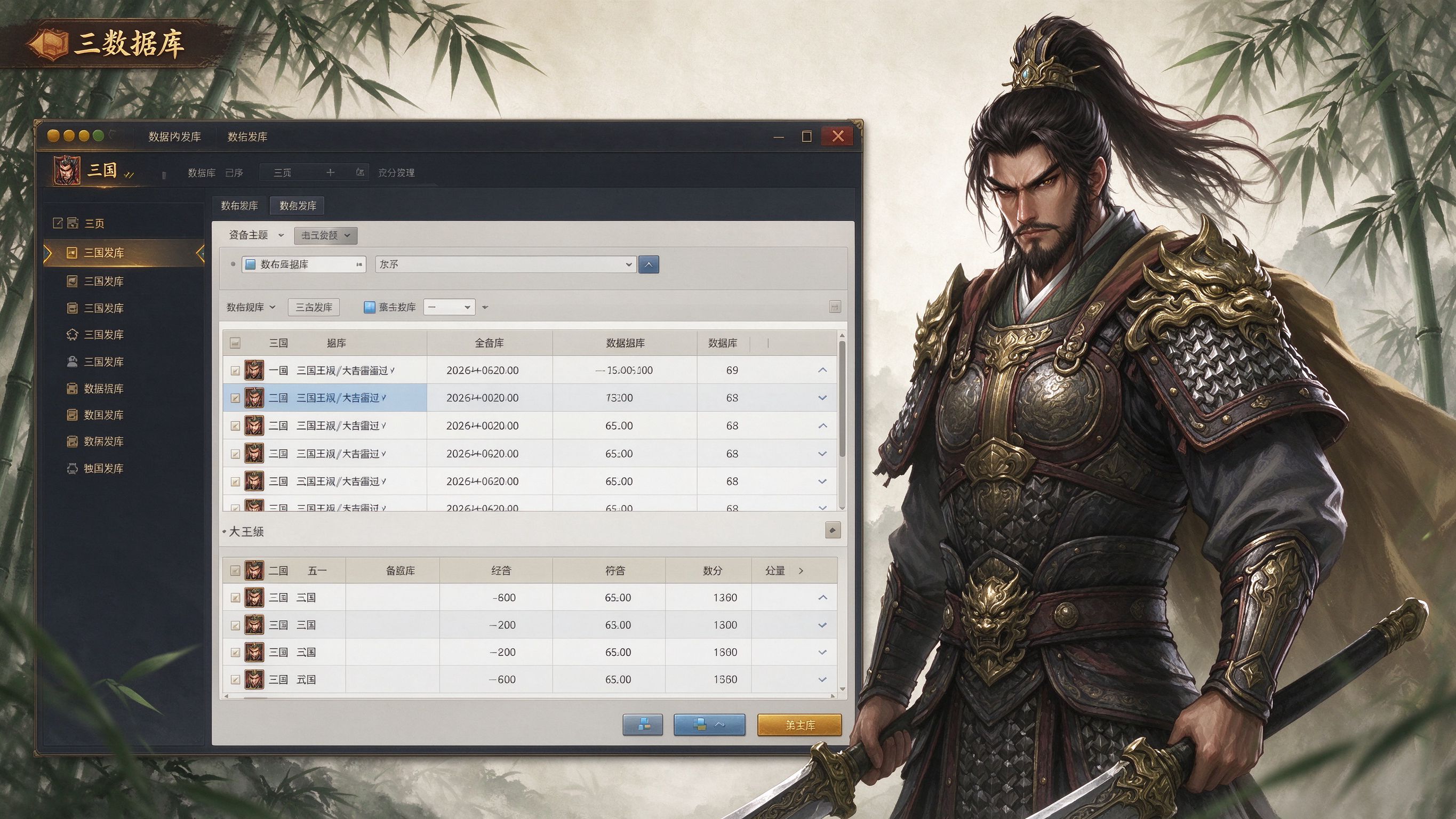 铁杆三国数据库修改教程(武将星级,发错邮件爆号）